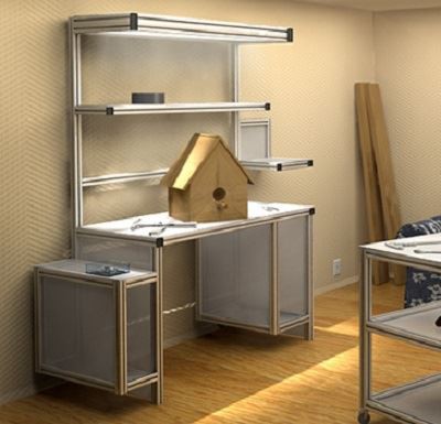 97.ESD Aluminum Work Table